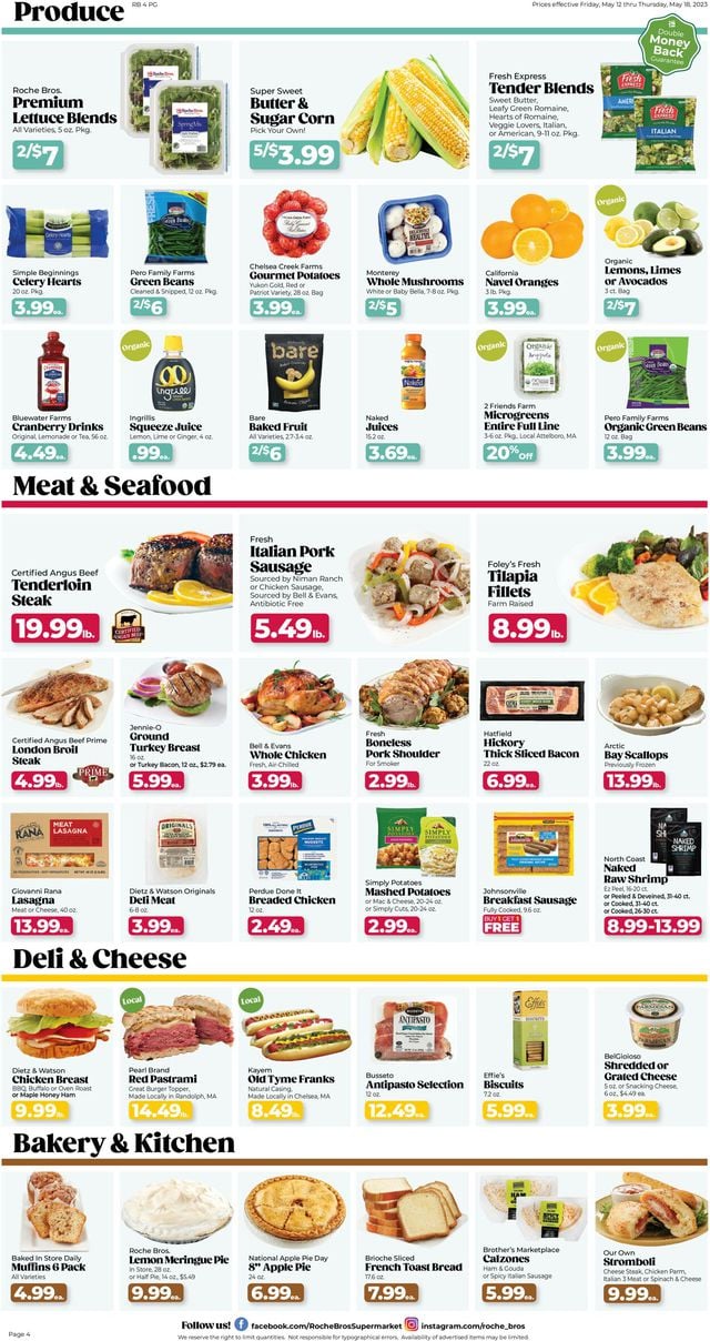 Roche Bros. Supermarkets Ad from 05/12/2023
