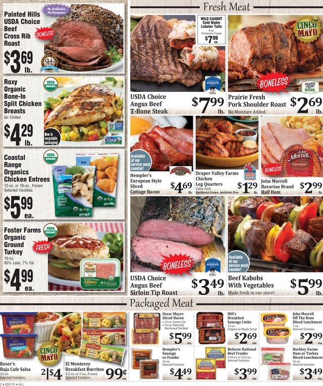 Rosauers Ad from 05/01/2019