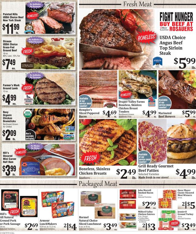 Rosauers Ad from 06/19/2019
