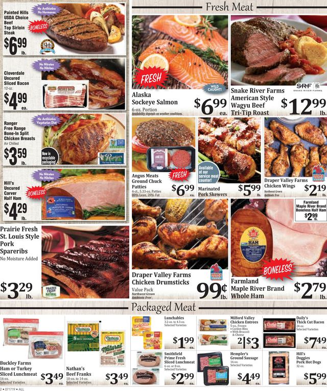 Rosauers Ad from 07/17/2019