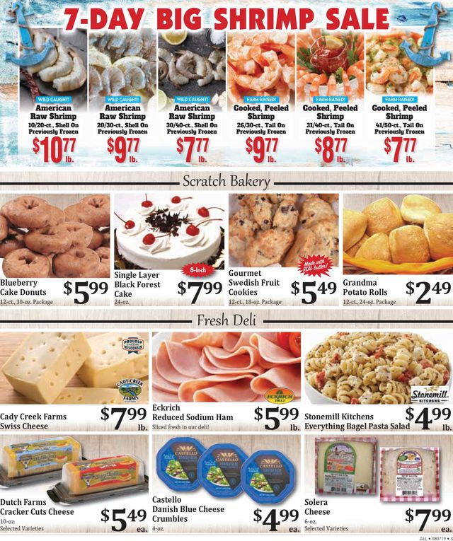 Rosauers Ad from 08/07/2019