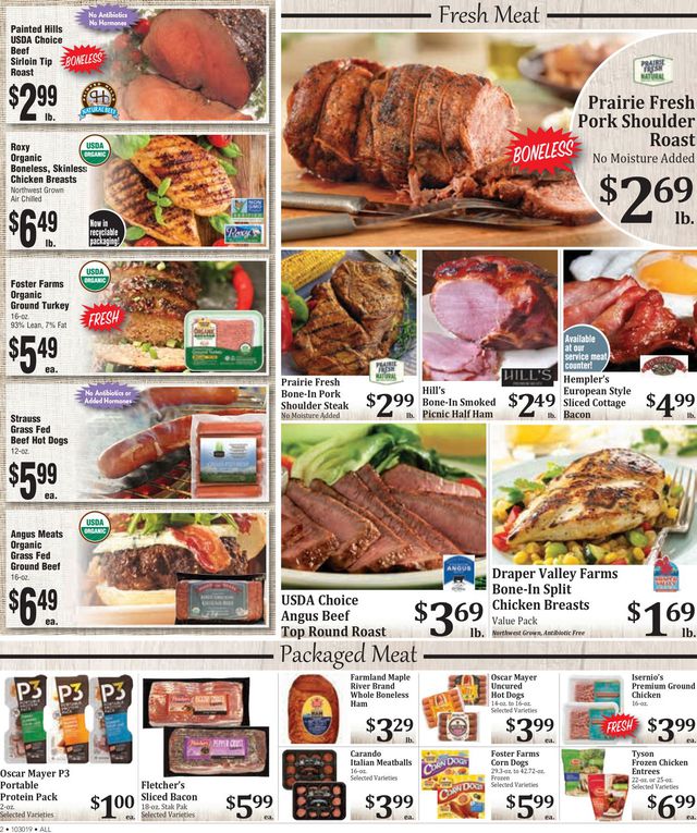 Rosauers Ad from 10/30/2019