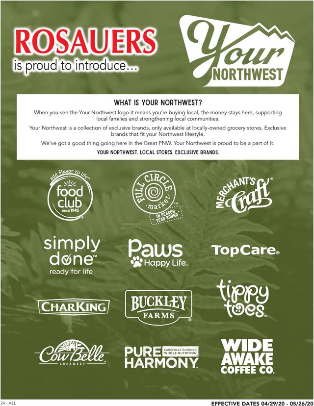 Rosauers Ad from 04/23/2020