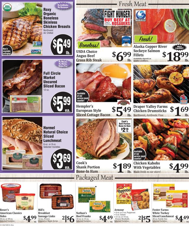 Rosauers Ad from 06/10/2020