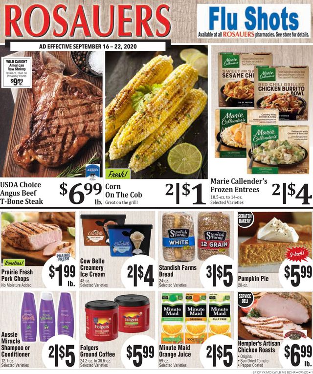Rosauers Ad from 09/16/2020