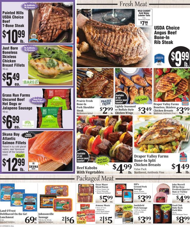 Rosauers Ad from 10/01/2020