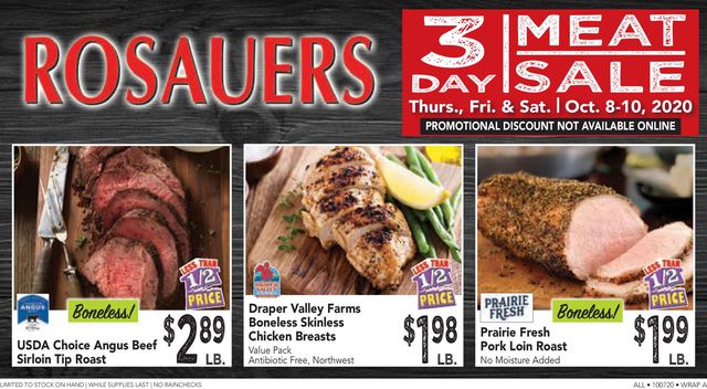 Rosauers Ad from 10/08/2020
