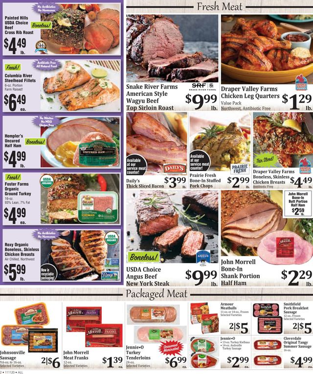 Rosauers Ad from 11/11/2020
