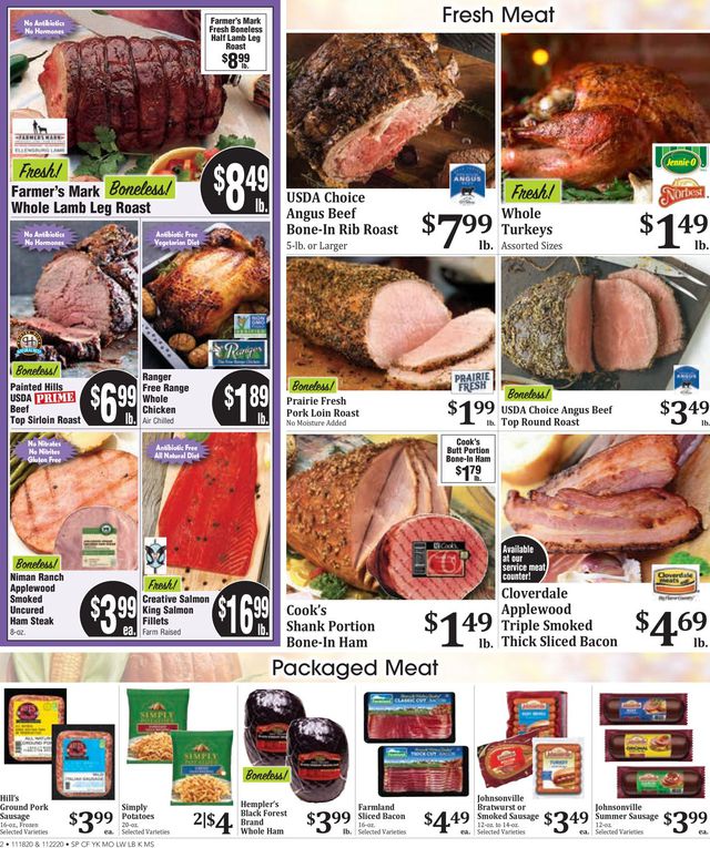 Rosauers Ad from 11/18/2020