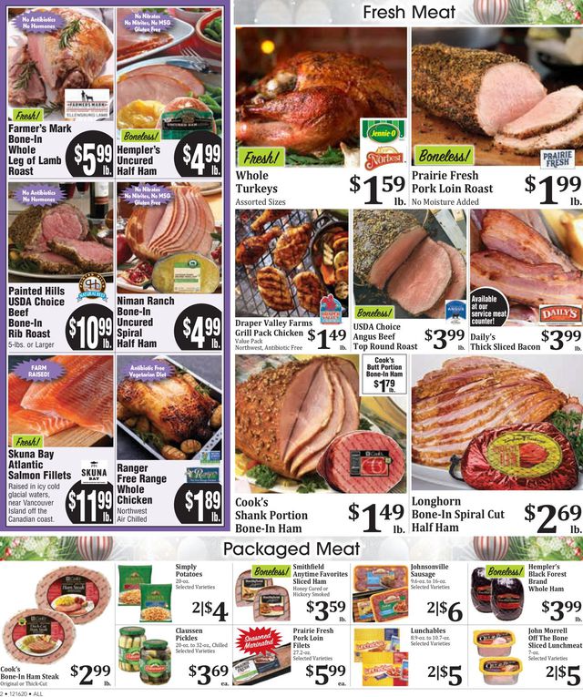 Rosauers Ad from 12/16/2020