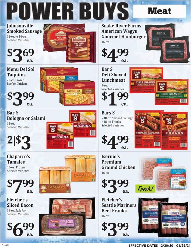 Rosauers Ad from 12/30/2020
