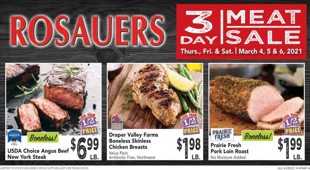 Rosauers Ad from 03/04/2021