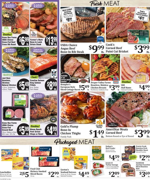 Rosauers Ad from 03/10/2021