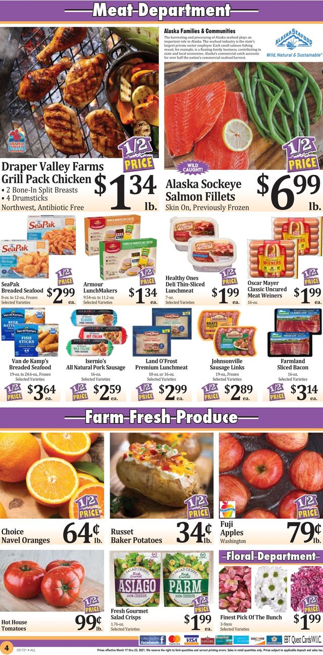 Rosauers Ad from 03/17/2021