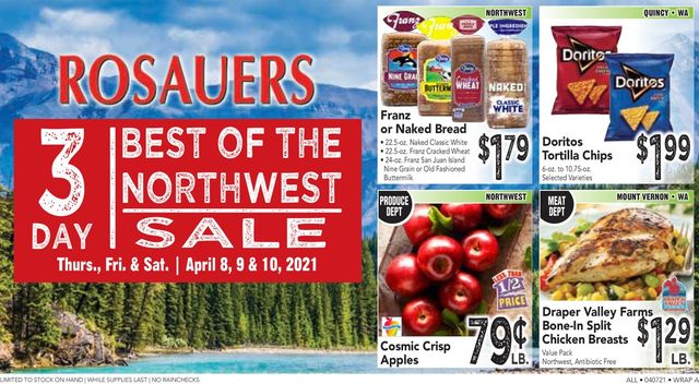 Rosauers Ad from 04/07/2021
