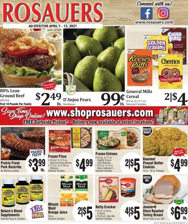 Rosauers Ad from 04/07/2021