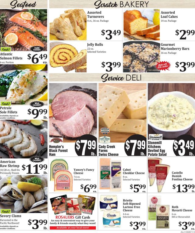 Rosauers Ad from 04/28/2021
