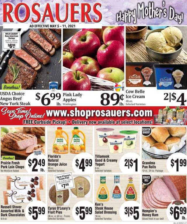 Rosauers Ad from 05/05/2021