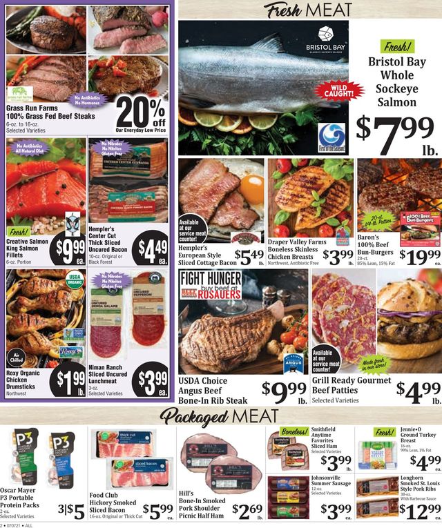 Rosauers Ad from 07/07/2021