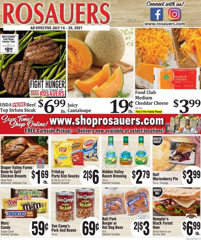 Rosauers Ad from 07/14/2021
