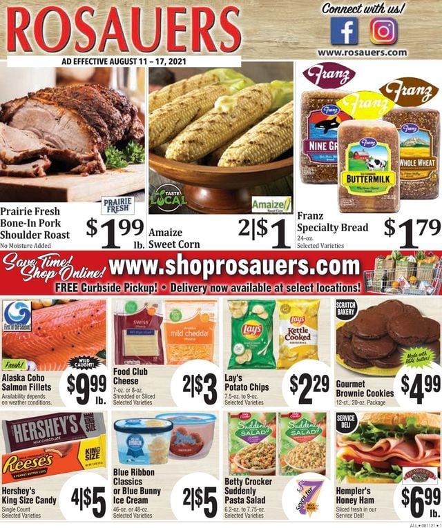 Rosauers Ad from 08/11/2021