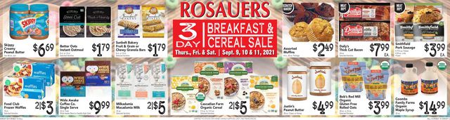 Rosauers Ad from 09/09/2021