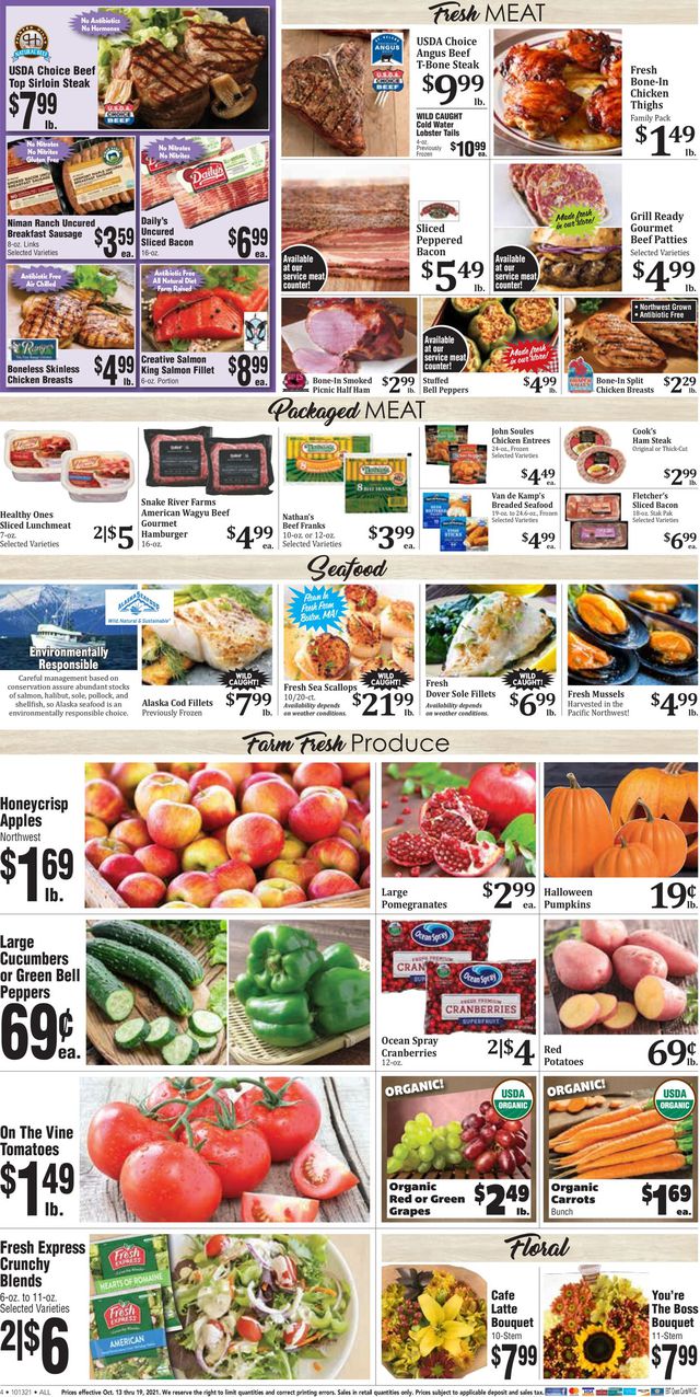 Rosauers Ad from 10/13/2021