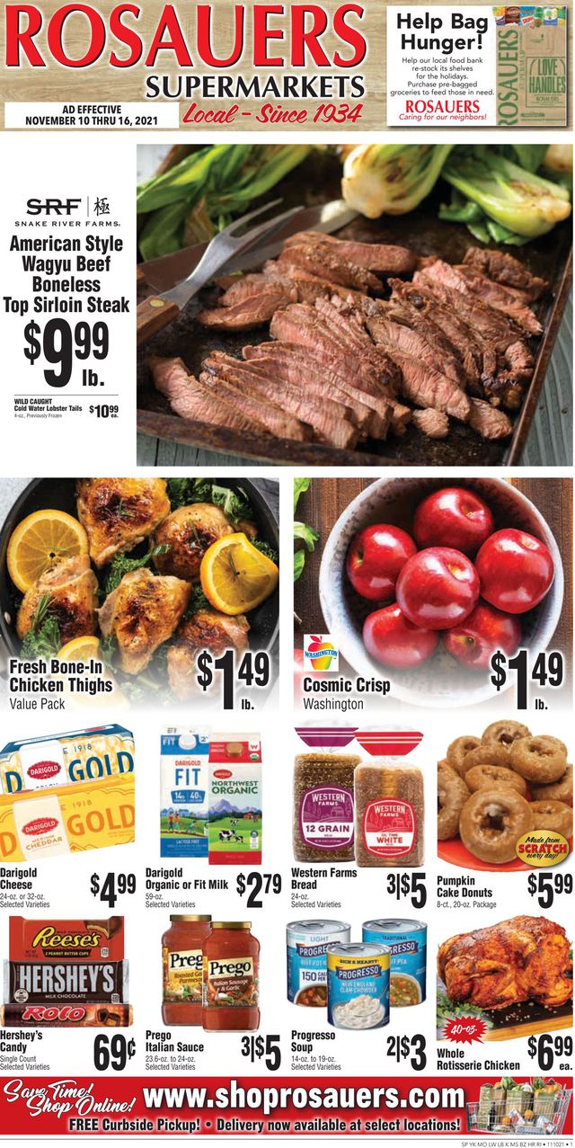 Rosauers Ad from 11/10/2021