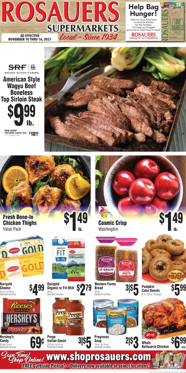 Rosauers Ad from 11/10/2021