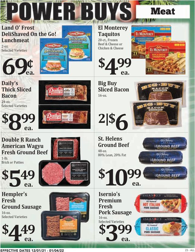 Rosauers Ad from 12/01/2021