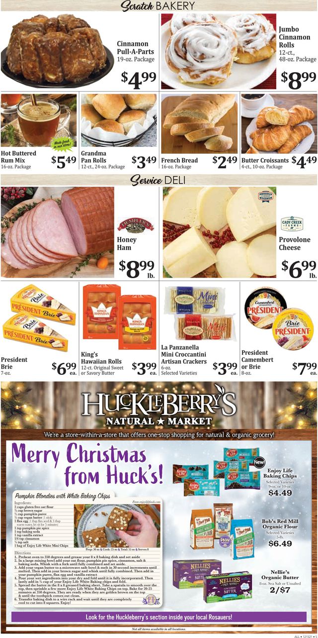 Rosauers Ad from 12/15/2021