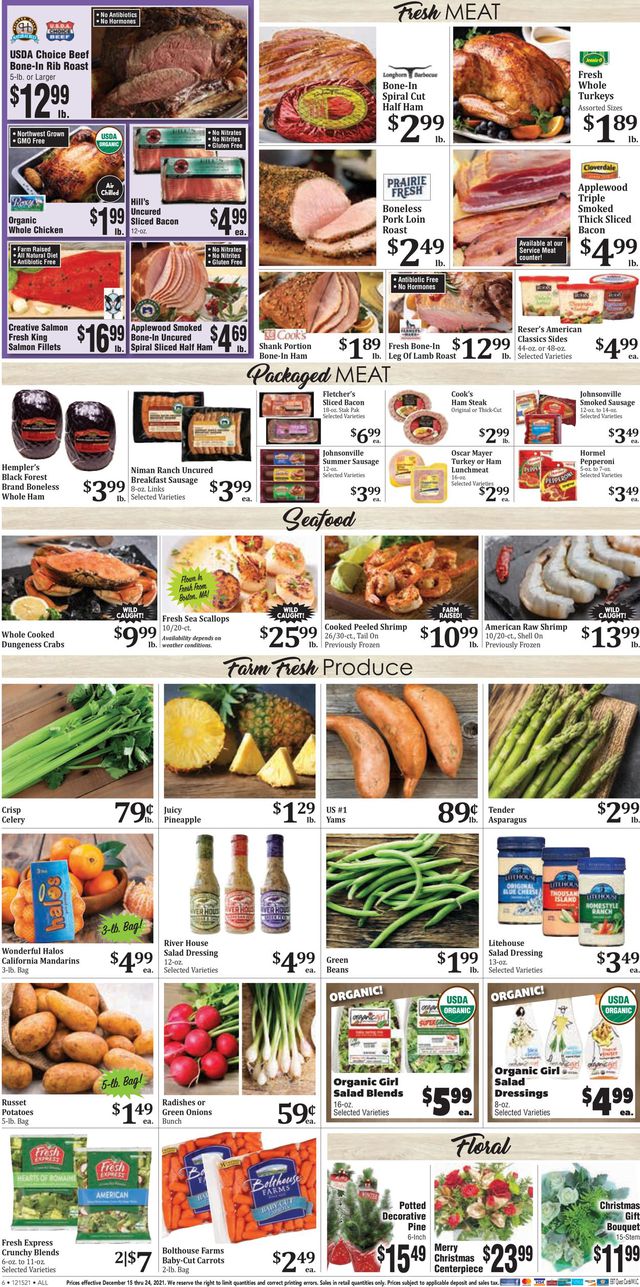 Rosauers Ad from 12/15/2021
