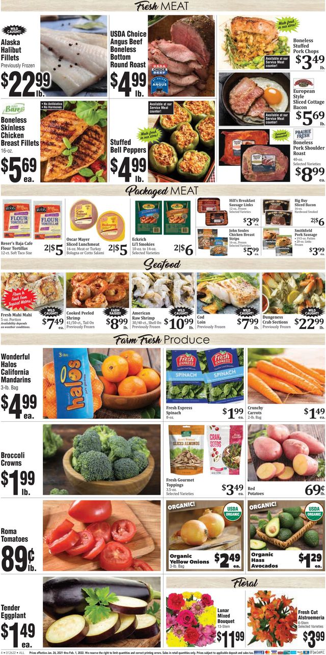 Rosauers Ad from 01/26/2022