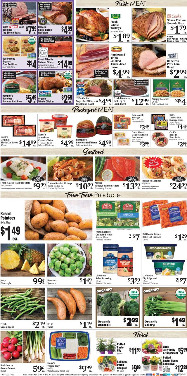 Rosauers Ad from 04/13/2022
