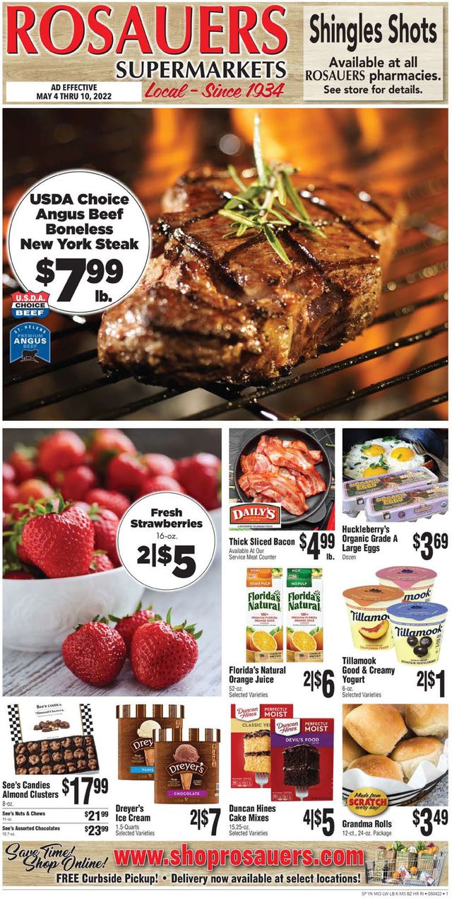 Rosauers Ad from 05/04/2022
