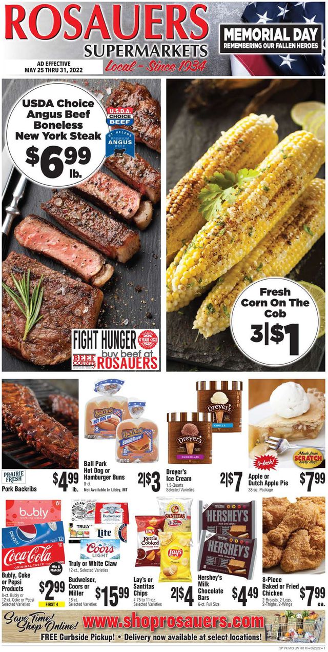 Rosauers Ad from 05/25/2022