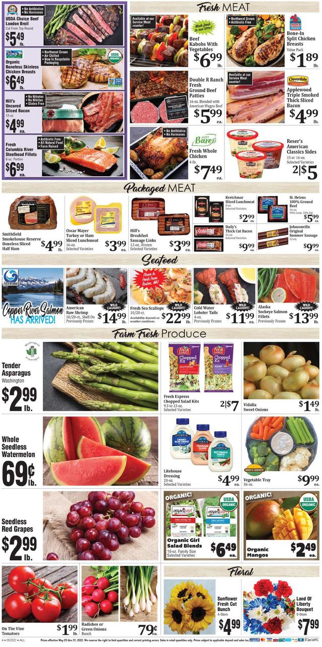 Rosauers Ad from 05/25/2022