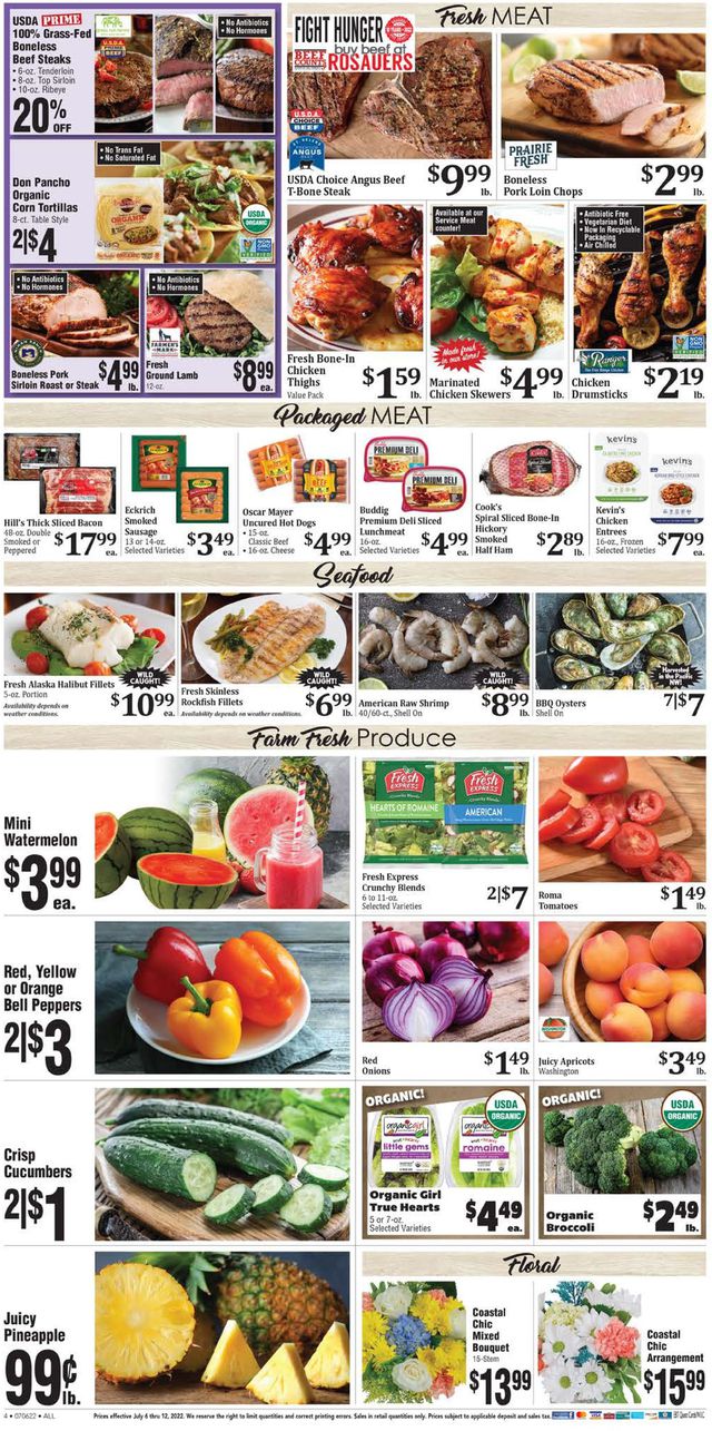 Rosauers Ad from 07/06/2022