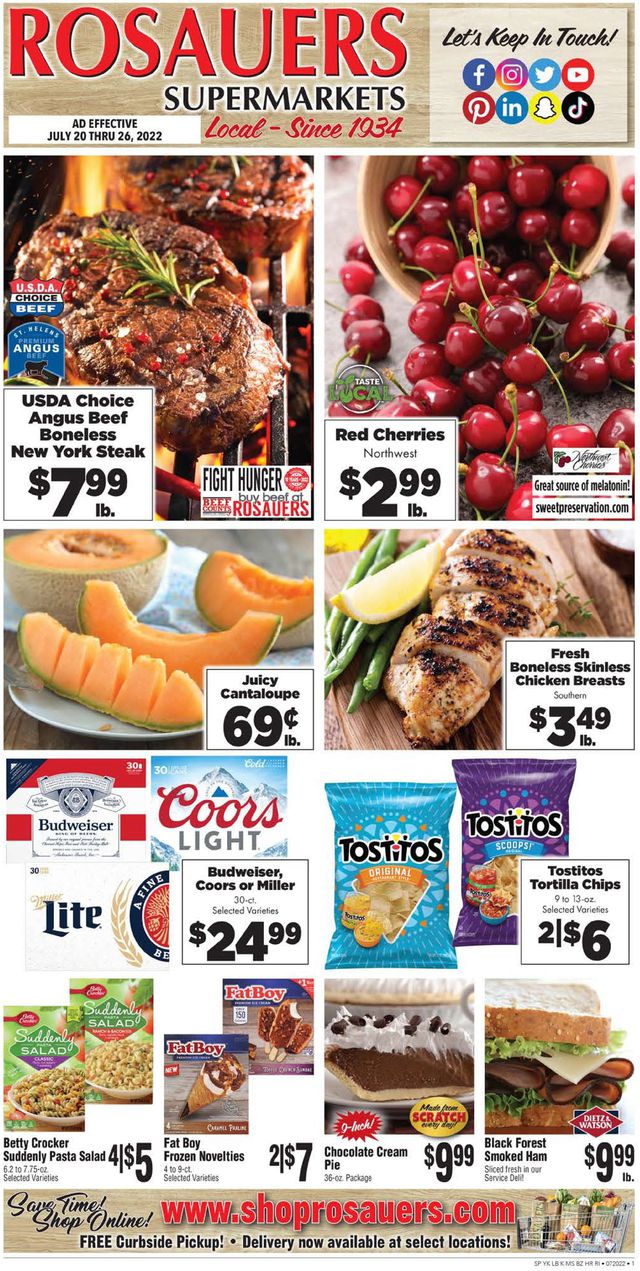 Rosauers Ad from 07/20/2022