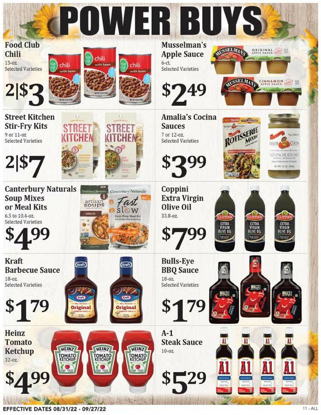 Rosauers Ad from 08/31/2022