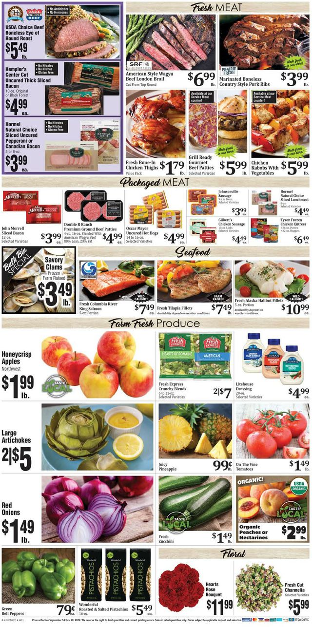 Rosauers Ad from 09/14/2022