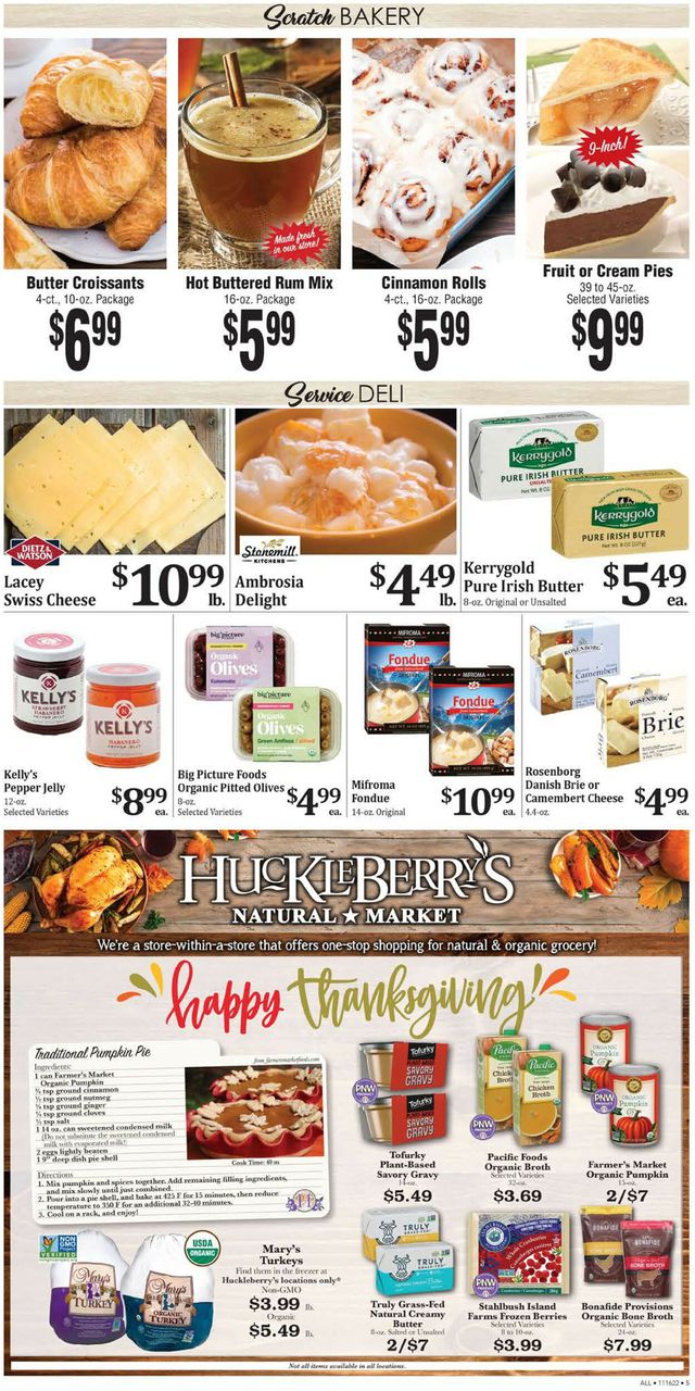 Rosauers Ad from 11/16/2022