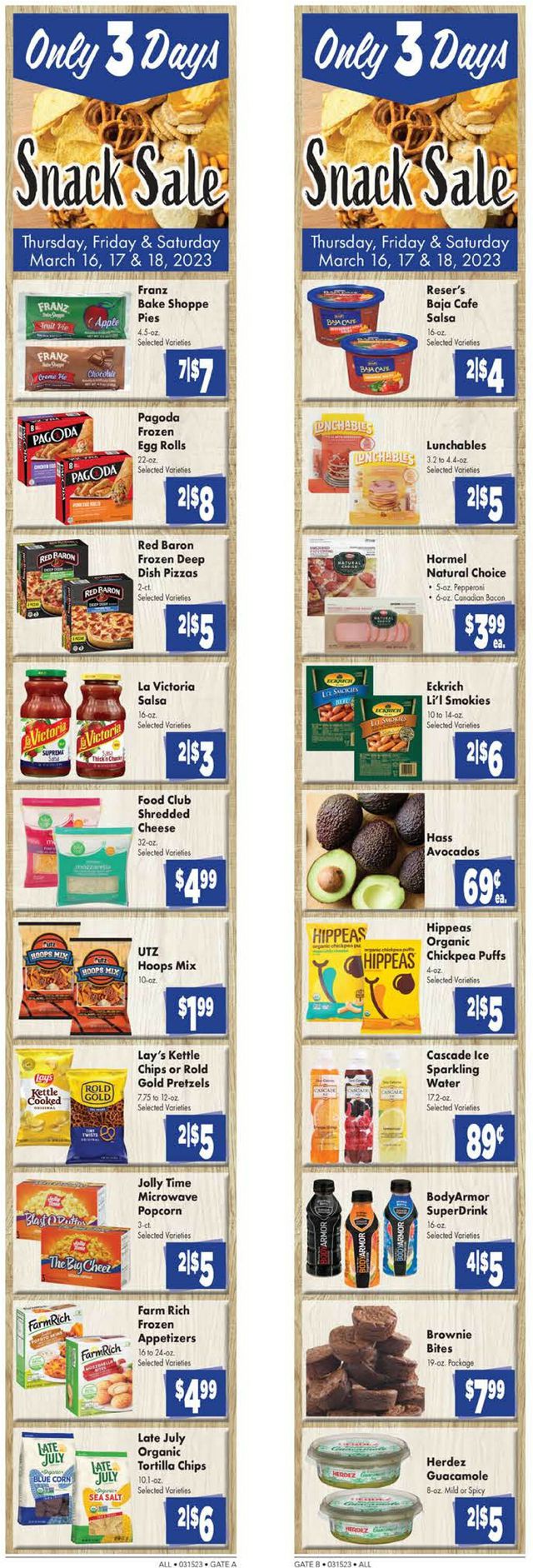 Rosauers Ad from 03/16/2023