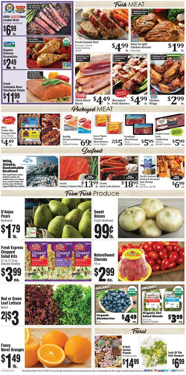 Rosauers Ad from 03/19/2023