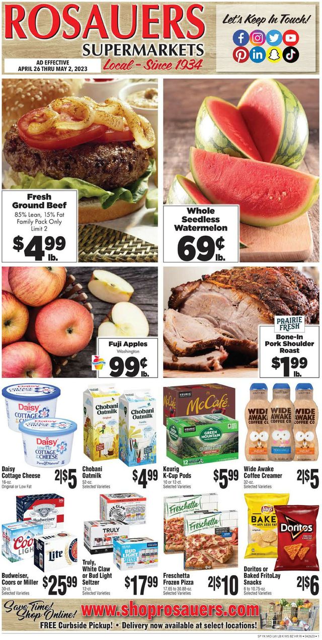 Rosauers Ad from 04/26/2023