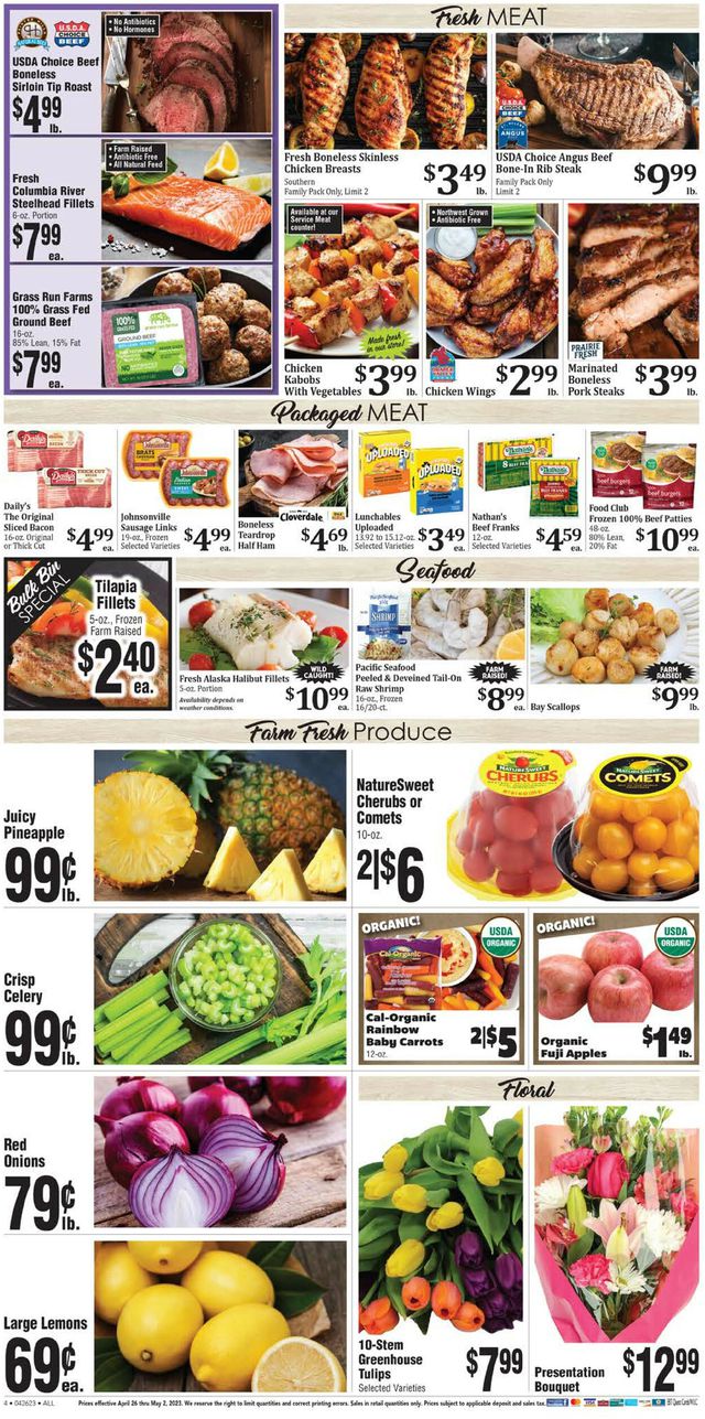 Rosauers Ad from 04/26/2023
