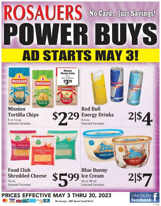 Rosauers Ad from 05/03/2023
