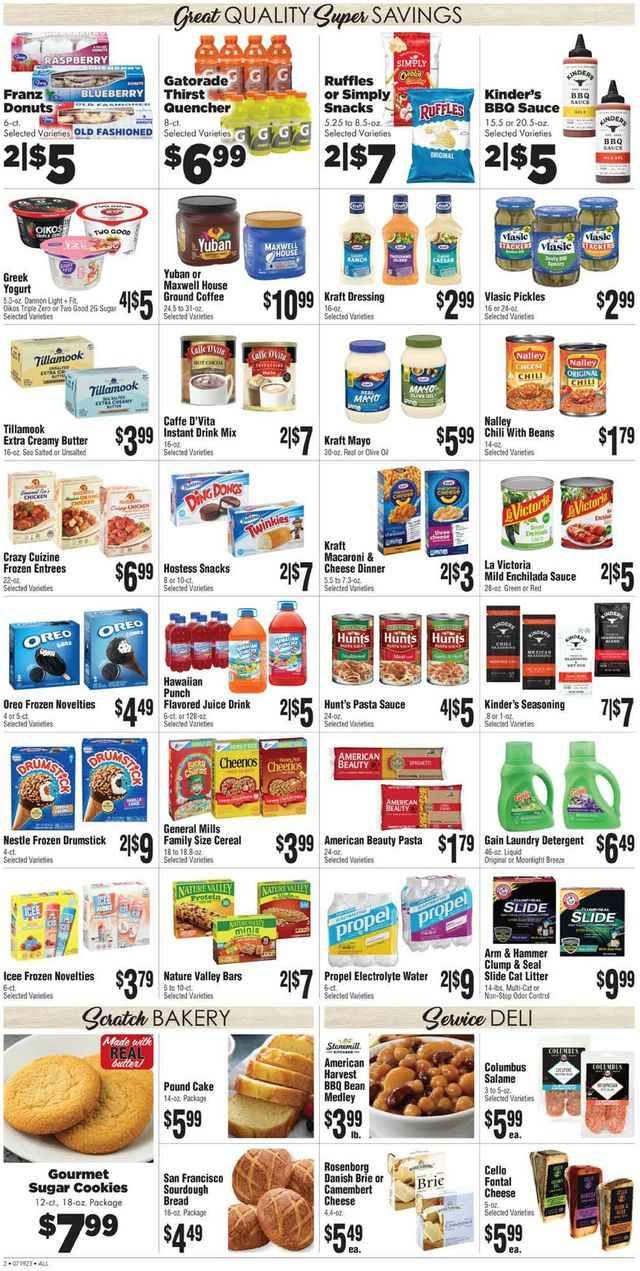 Rosauers Ad from 07/19/2023