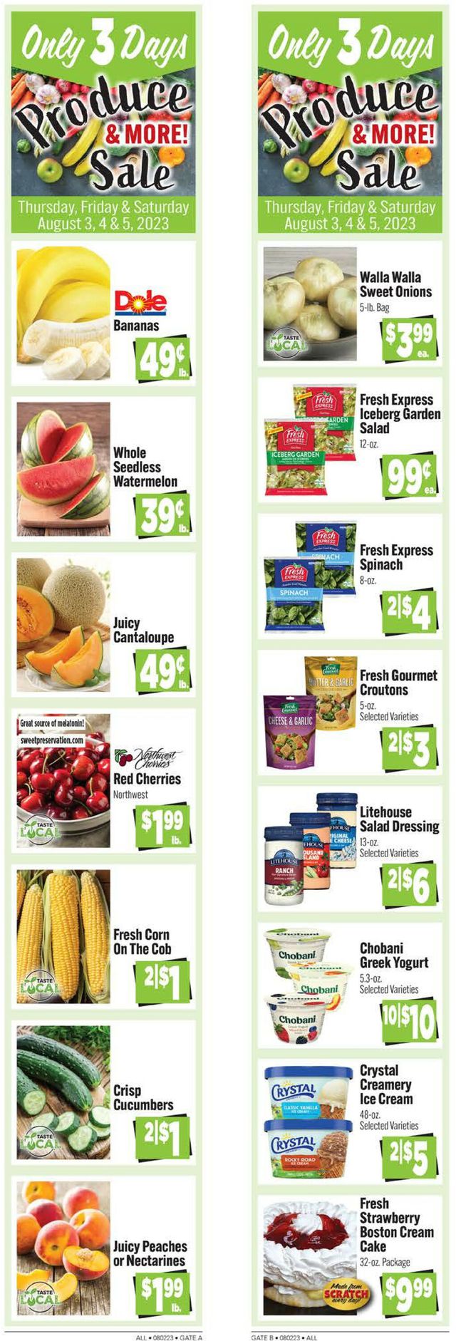 Rosauers Ad from 07/31/2023