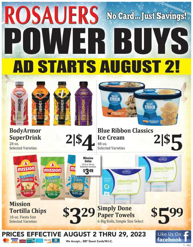Rosauers Ad from 08/02/2023